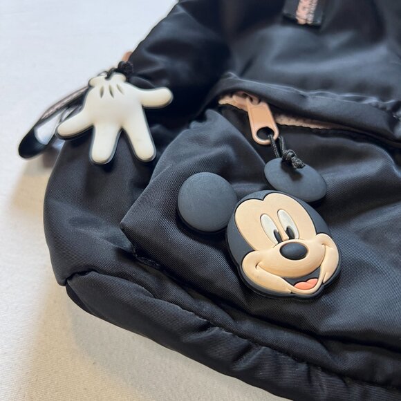 Zara Disney Mickey Mouse Mini Backpack with Ears Black Bag - Picture 2 of 8
